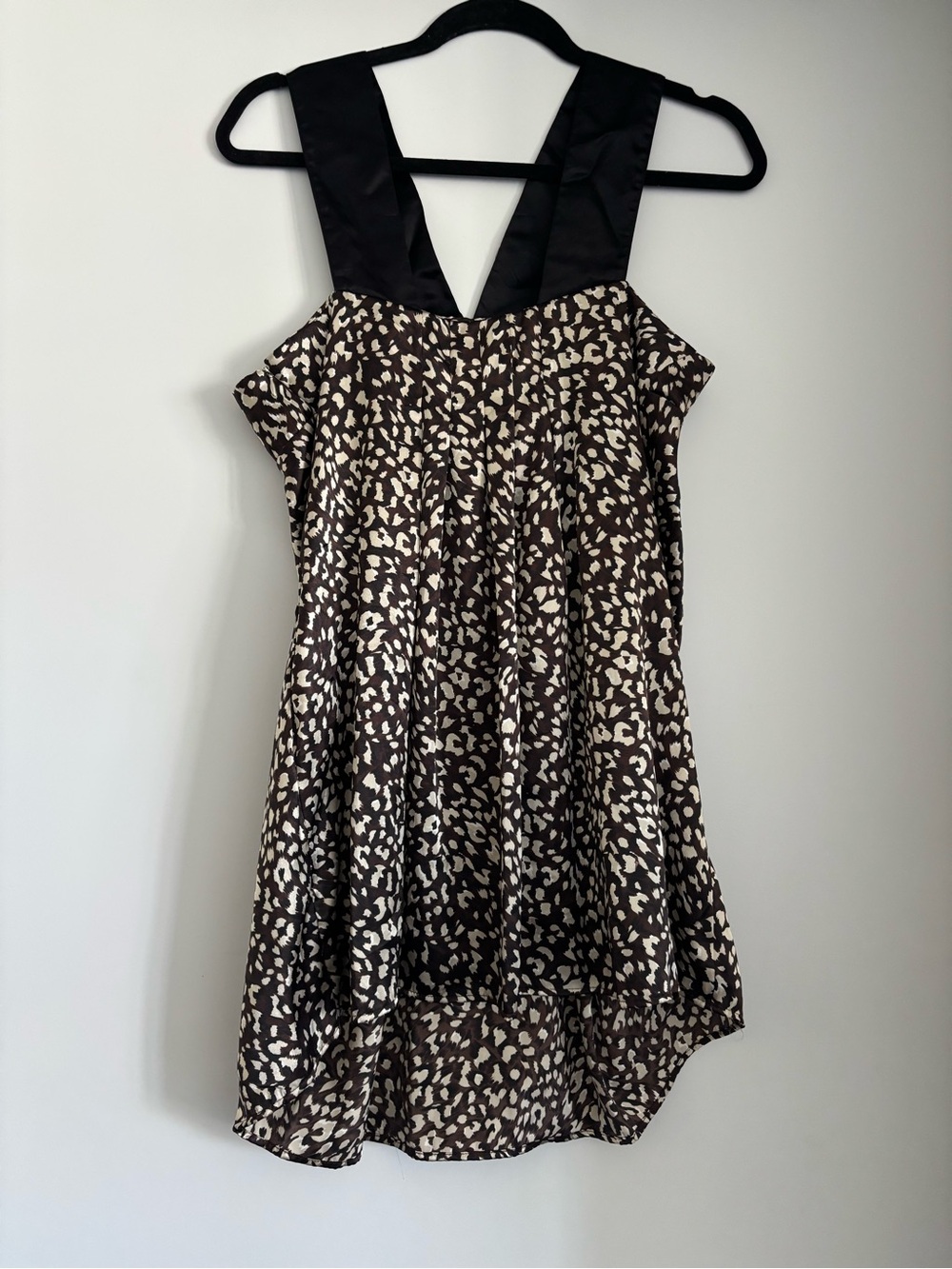 Y2K PINK POLKA DOT by Sharise Neil cheetah mini dress women’s size medium